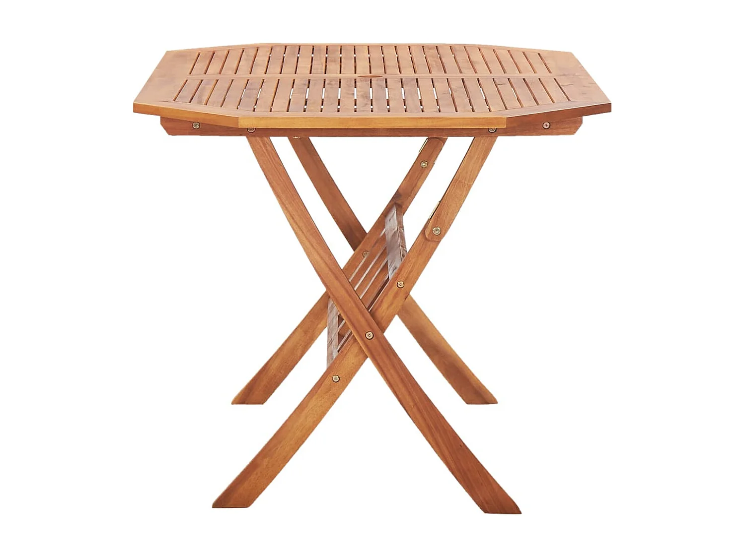 Table pliable de jardin 135 x 85 x 75 cm Bois d'acacia massif