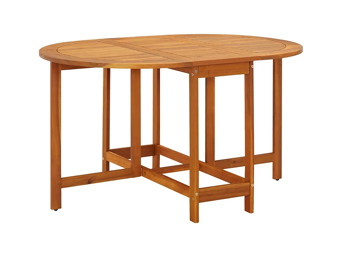 Table de jardin 130x90x72 cm Bois d'acacia massif