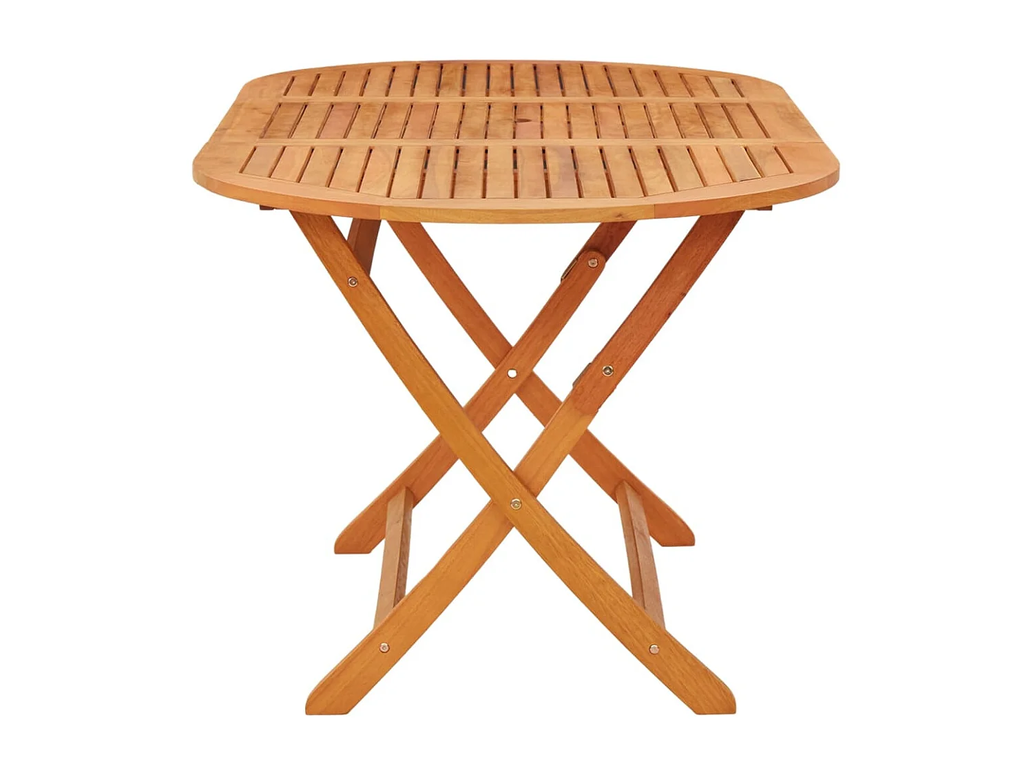 Table pliable de jardin 160x85x75 cm Bois d'eucalyptus massif