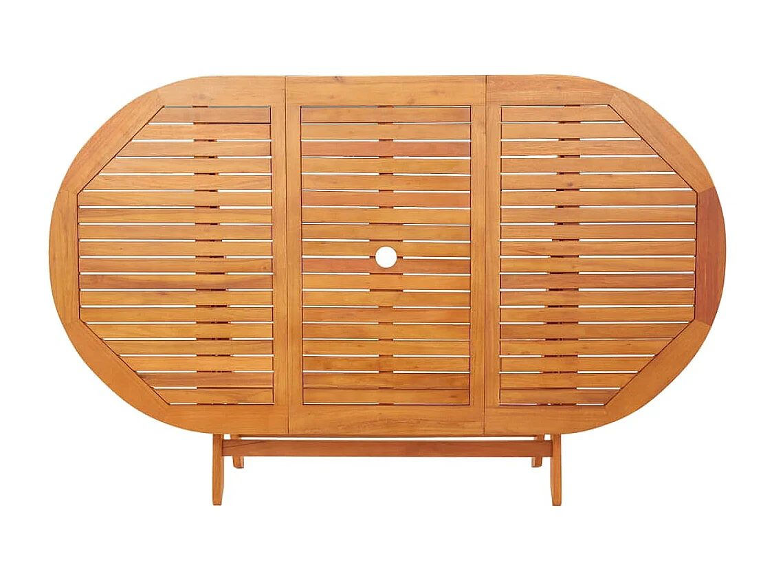 Table pliable de jardin 160x85x75 cm Bois d'eucalyptus massif