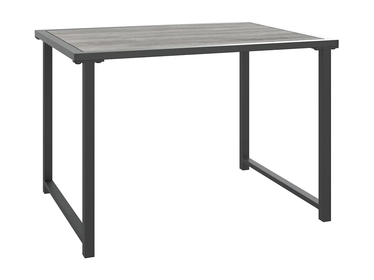 Table de jardin anthracite 55x40x37 cm acier