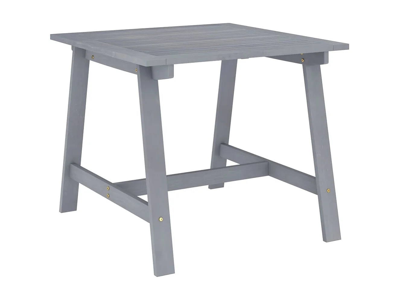 Table à dîner de jardin Gris 88x88x74 cm Bois d'acacia massif