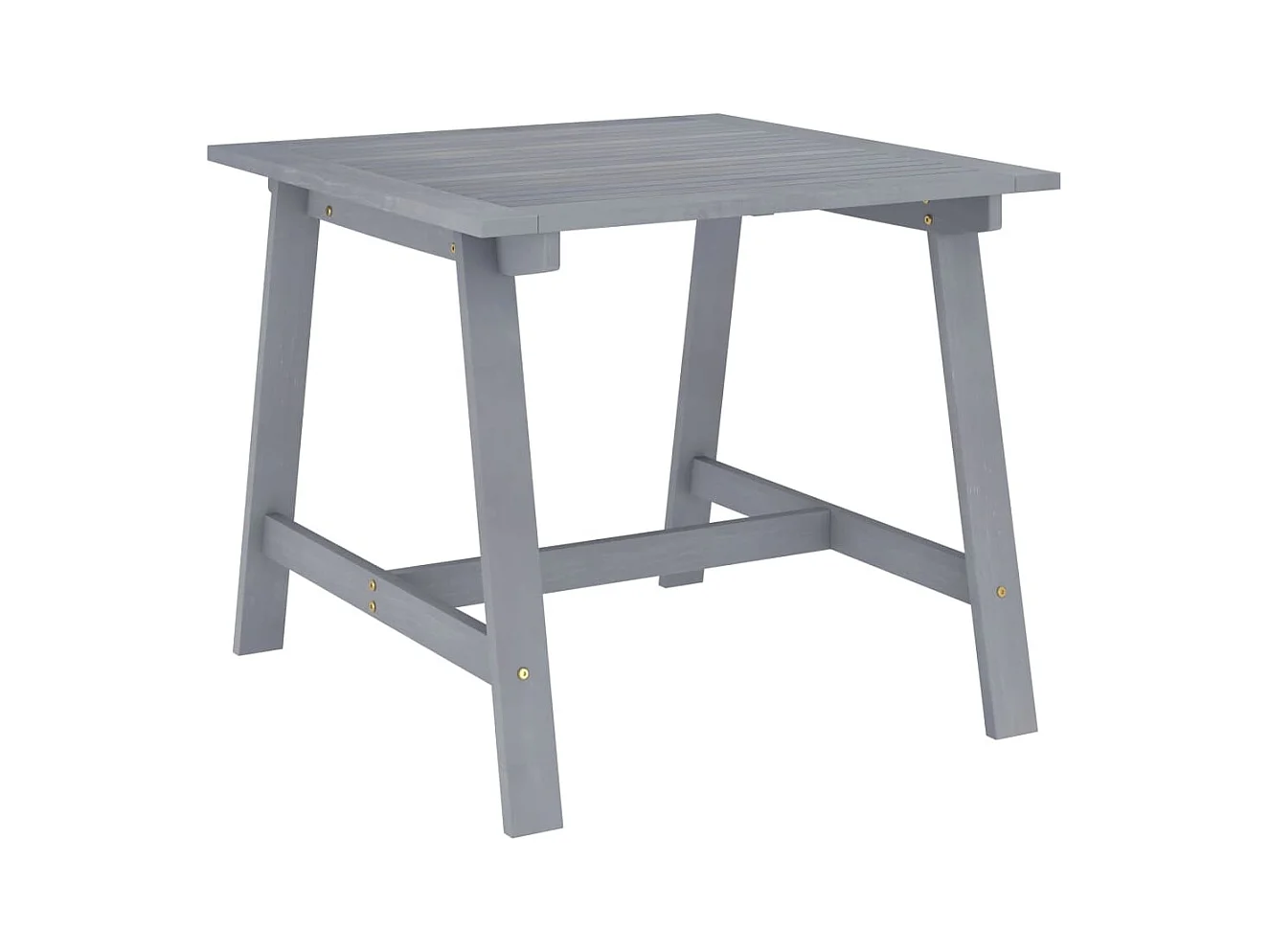 Table à dîner de jardin Gris 88x88x74 cm Bois d'acacia massif