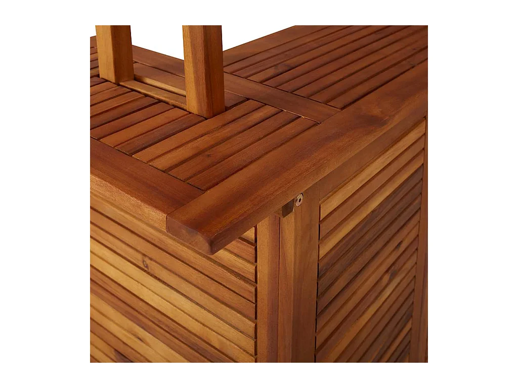 Table de bar d'extérieur avec toit 113x106x217 cm Bois d'acacia