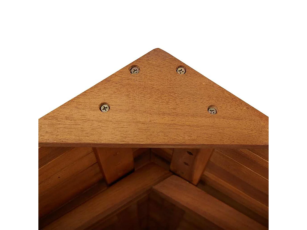 Table de bar d'extérieur avec toit 113x106x217 cm Bois d'acacia