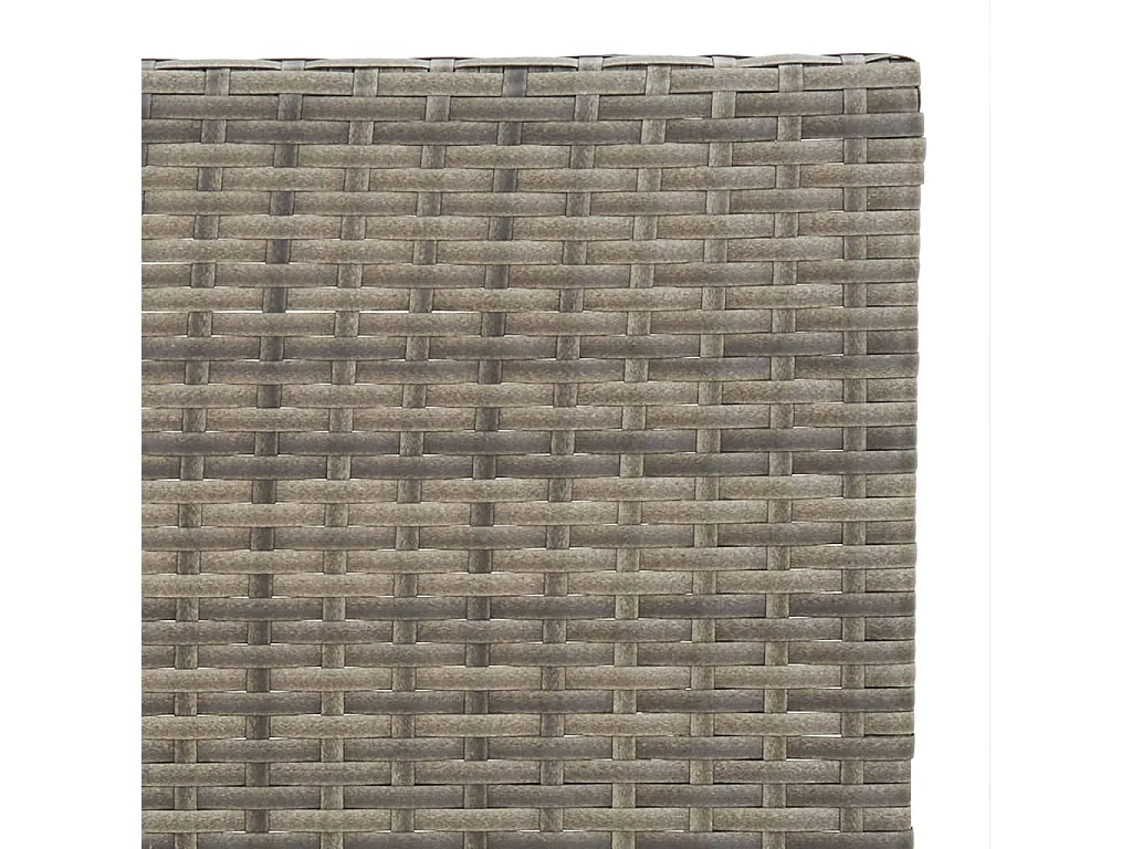 Table de bistrot pliante Gris 55x54x71 cm Résine tressée