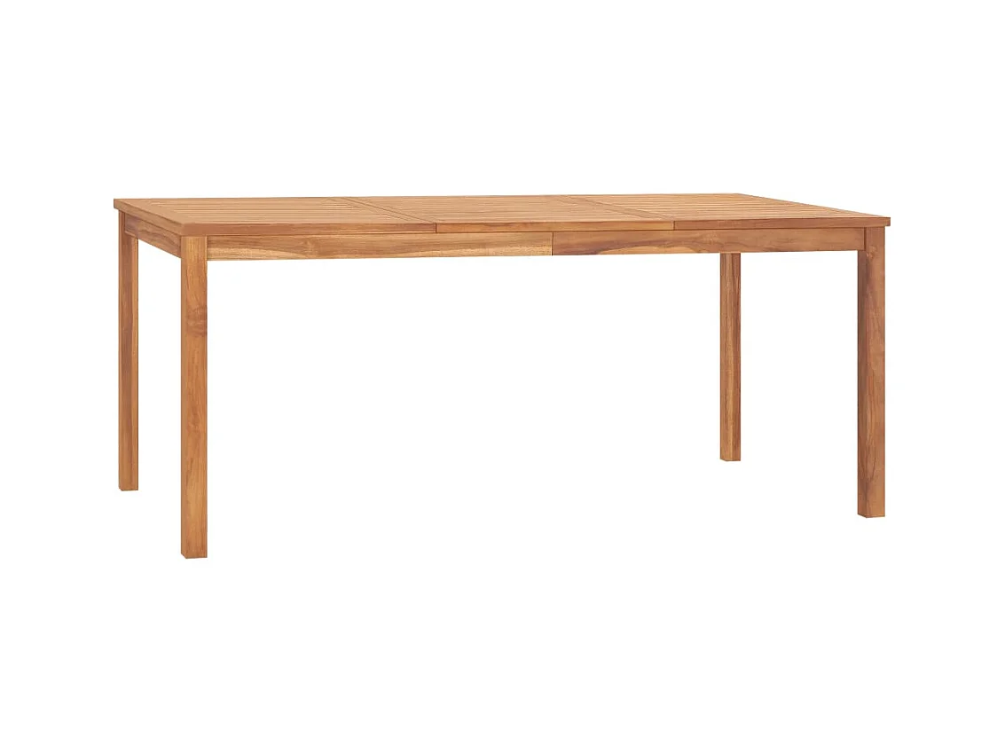 Table à dîner de jardin 180x90x77 cm Bois de teck solide