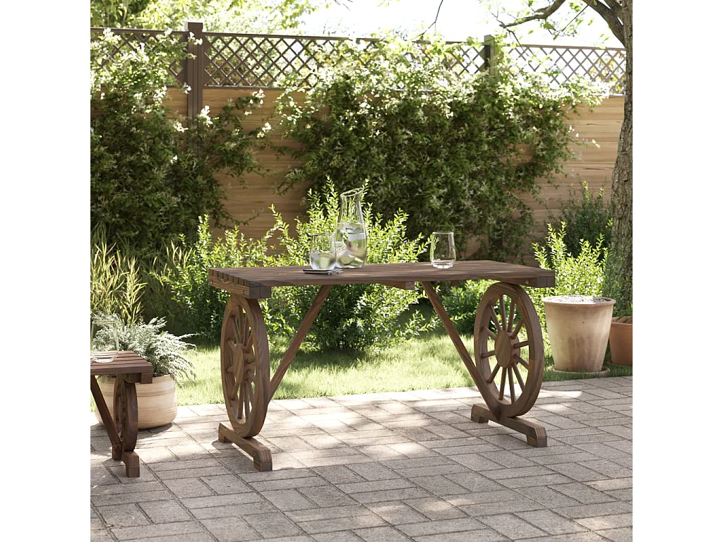 Table de jardin 115x55x65 cm bois de sapin massif