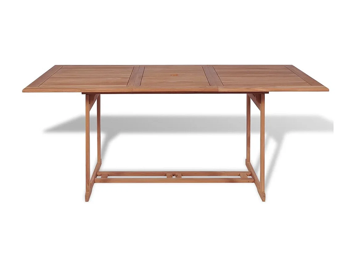 Table de jardin 180x90x75 cm Bois de teck solide