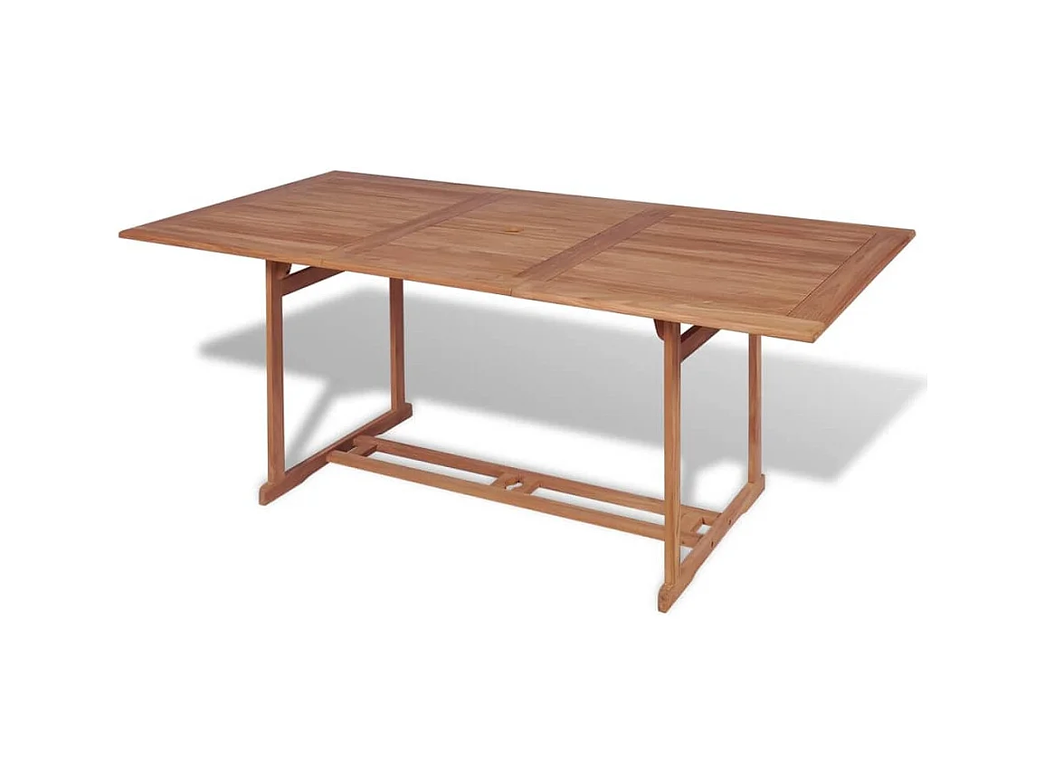Table de jardin 180x90x75 cm Bois de teck solide