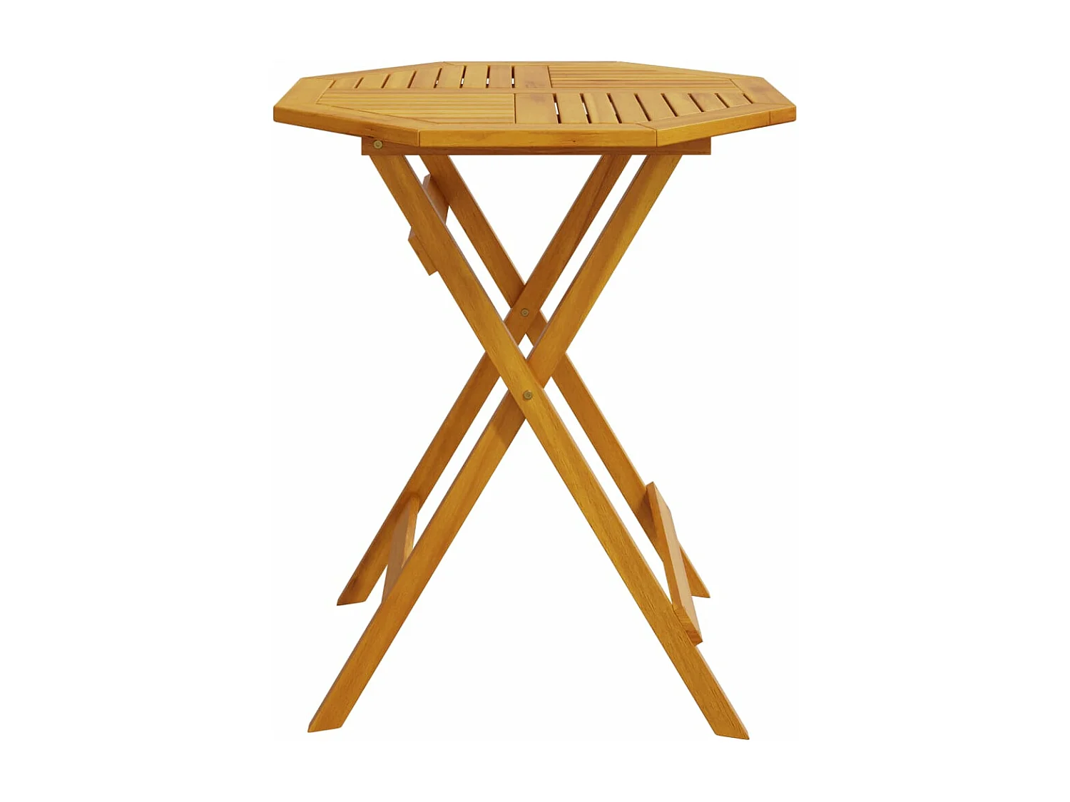 Tuintafel inklapbaar Ø60x75 cm massief acaciahout