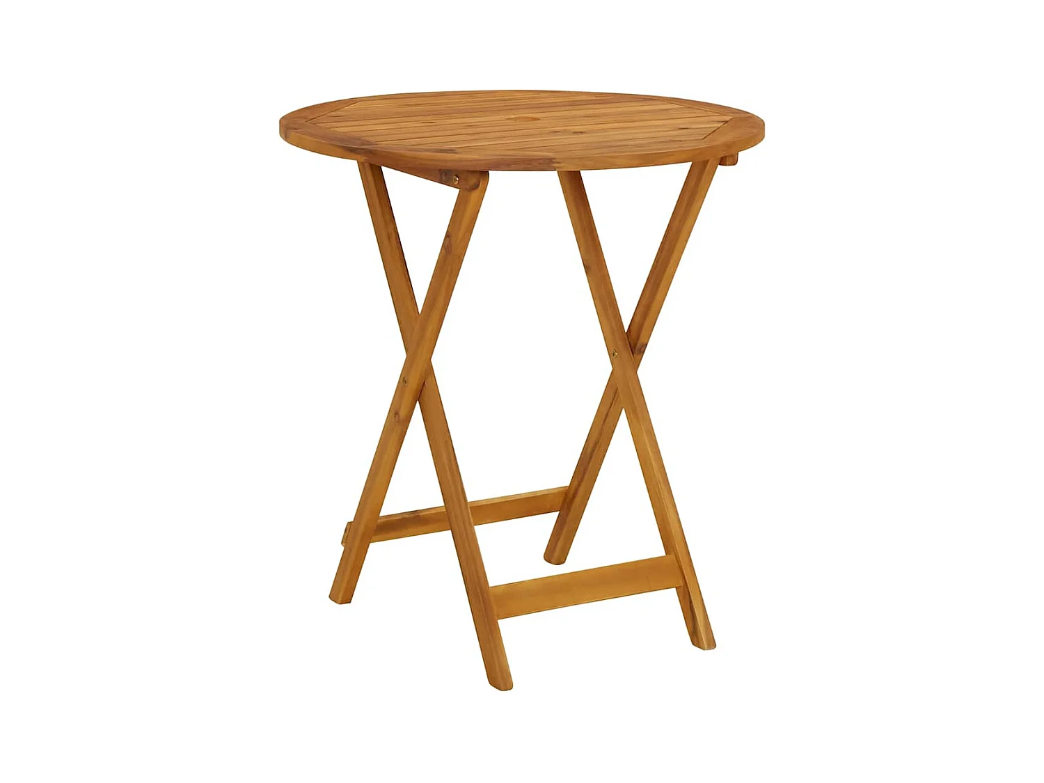 Table pliable de jardin 70 cm Bois d'acacia solide