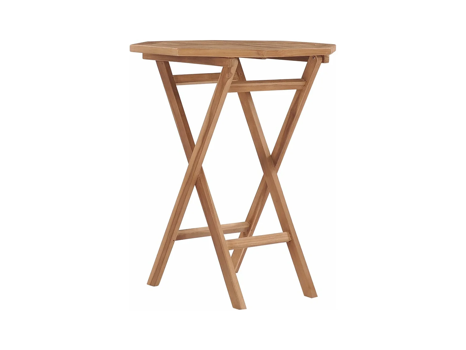 Tuintafel inklapbaar 60x60x75 cm massief teakhout