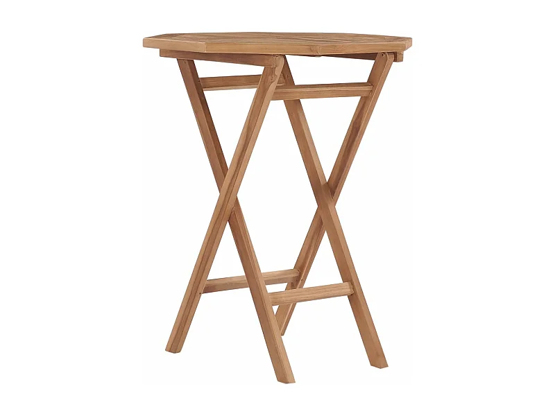 Tuintafel inklapbaar 60x60x75 cm massief teakhout
