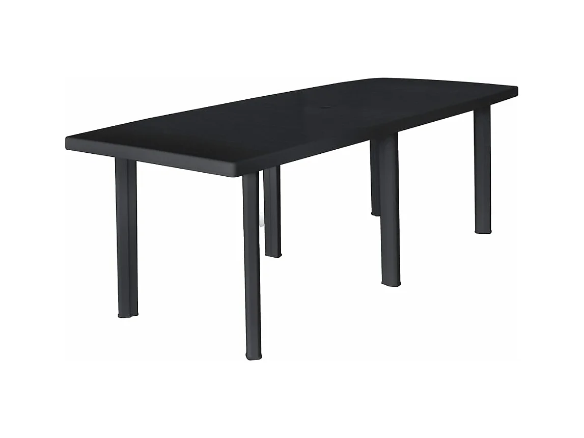 Table de jardin Anthracite 216x90x72 cm Plastique