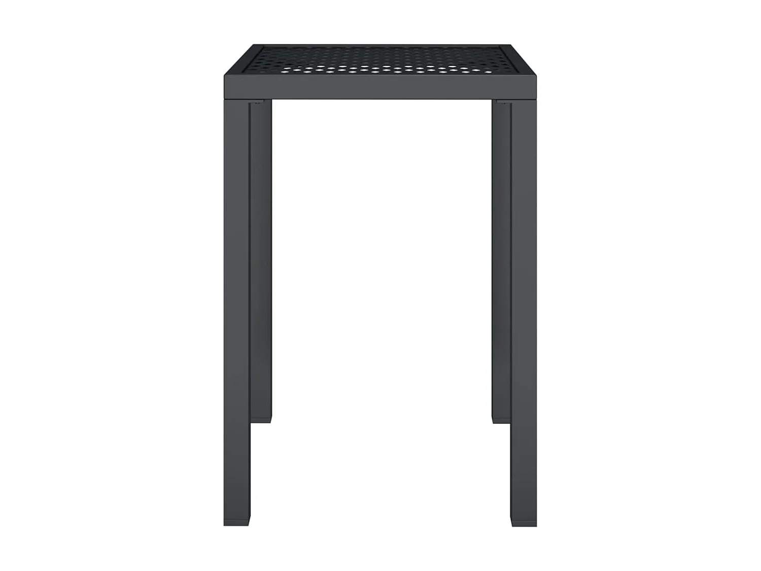 Table de jardin anthracite 50x50x72 cm acier