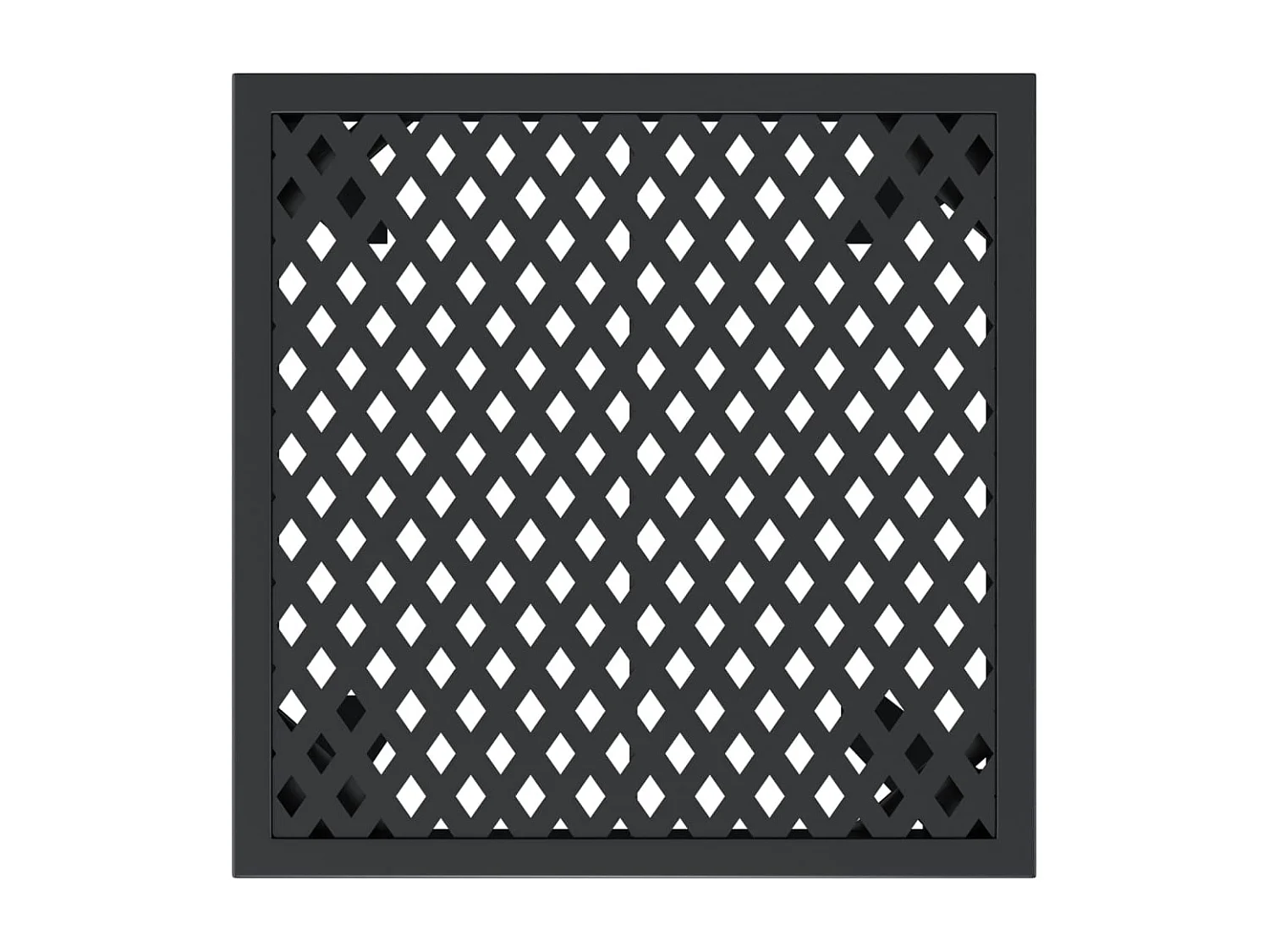 Table de jardin anthracite 50x50x72 cm acier