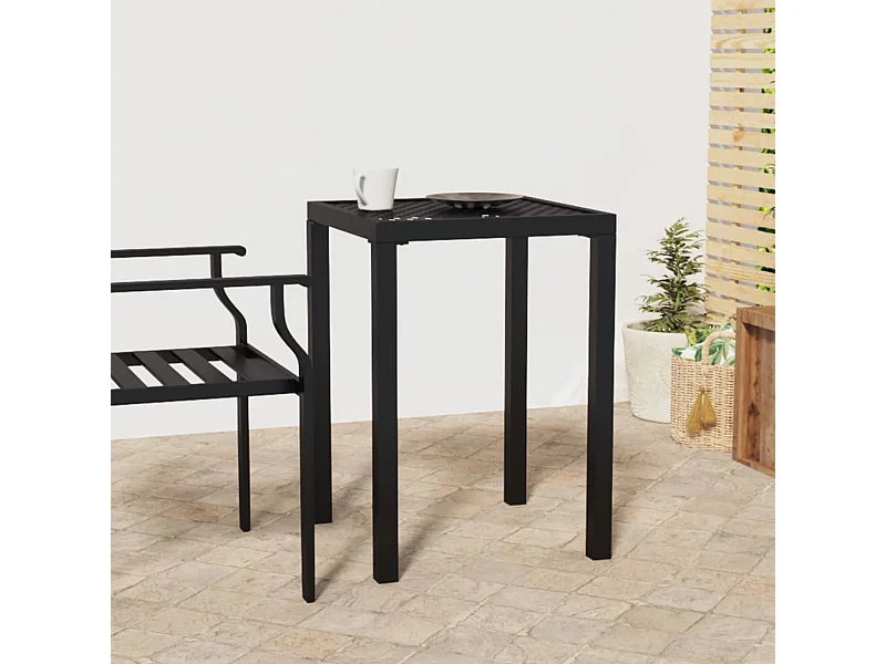 Mesa de jardim 50x50x72 cm aço antracite