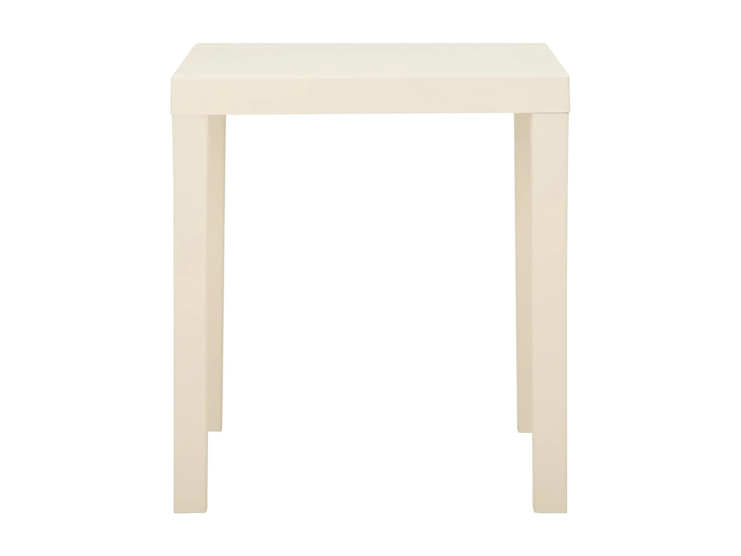 Table de jardin Blanc 79x65x72 cm Plastique