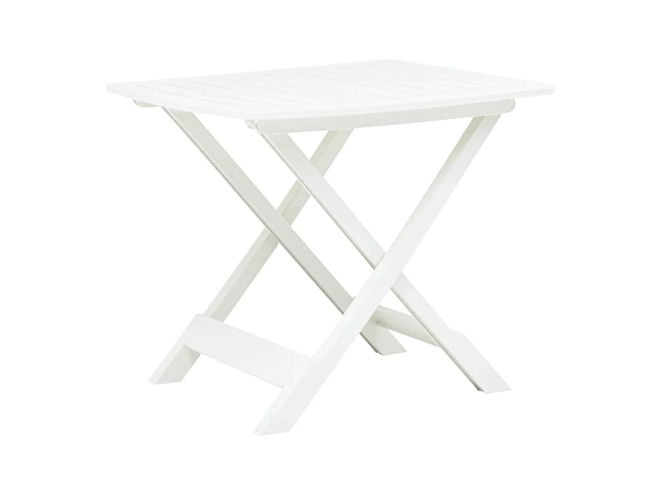 Table pliable de jardin Blanc 79x72x70 cm Plastique