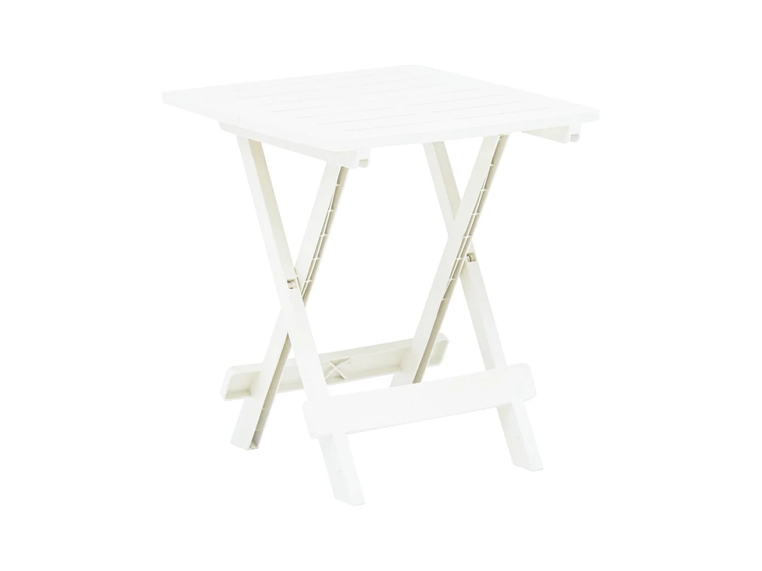 Table pliable de jardin Blanc 45x43x50 cm Plastique