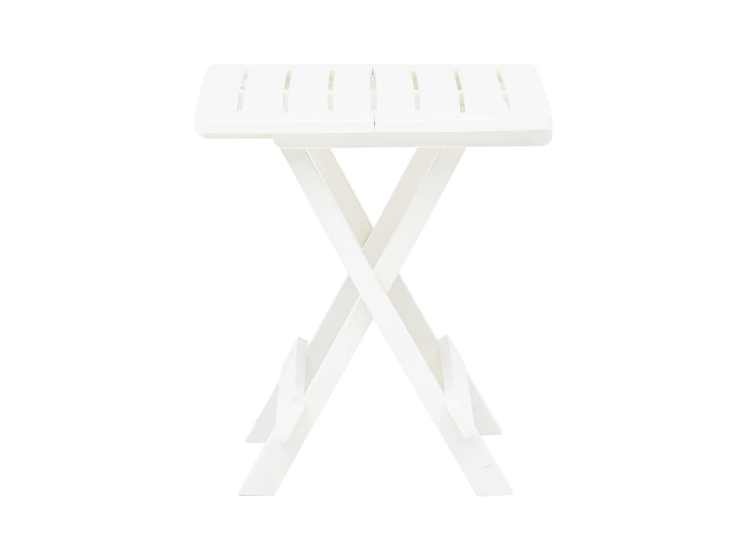 Table pliable de jardin Blanc 45x43x50 cm Plastique