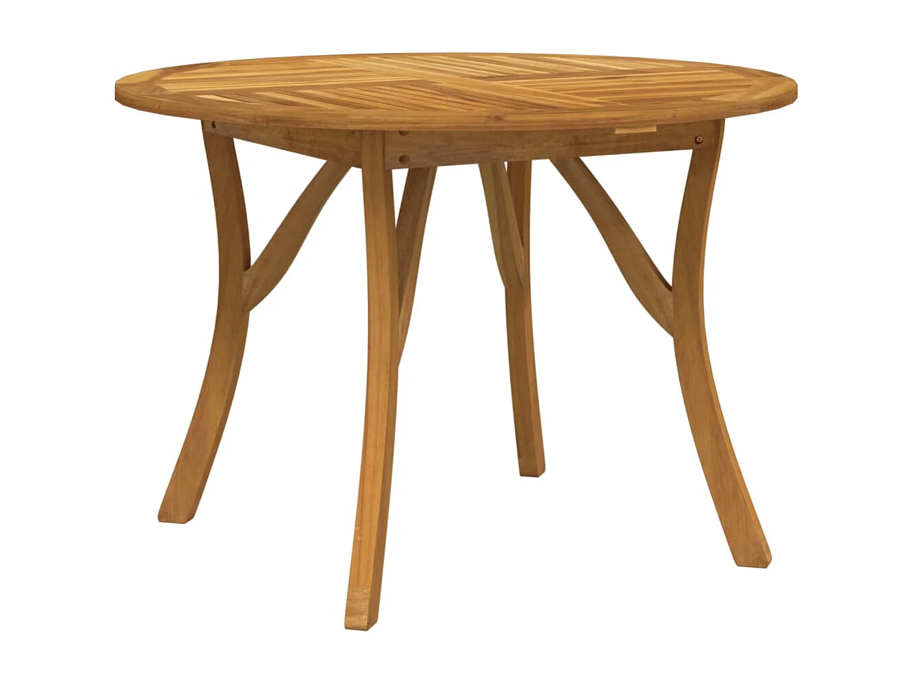 Table de jardin Ø 110 cm Bois d'acacia solide