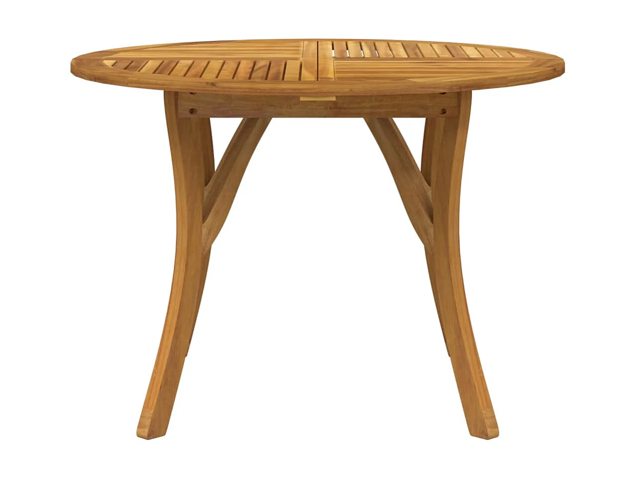 Table de jardin Ø 110 cm Bois d'acacia solide