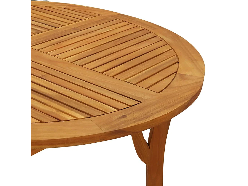 Table de jardin Ø 110 cm Bois d'acacia solide