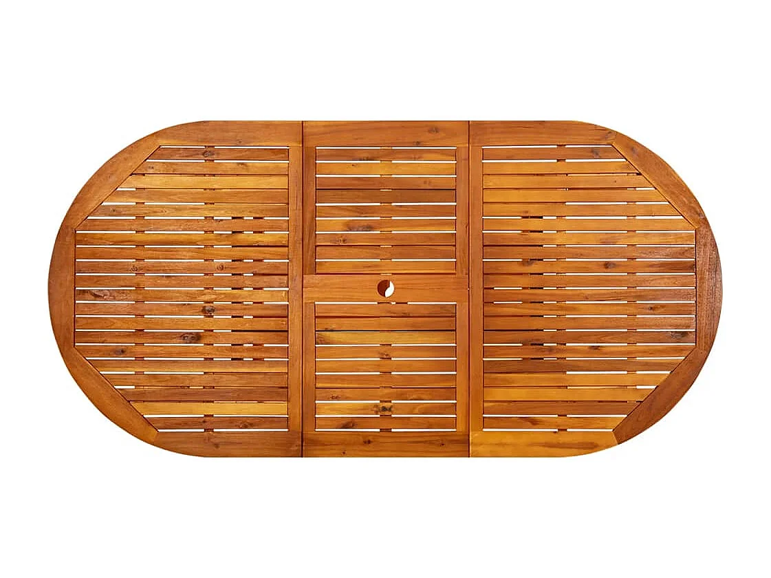 Table de jardin 200x100x75 cm Bois d'acacia massif