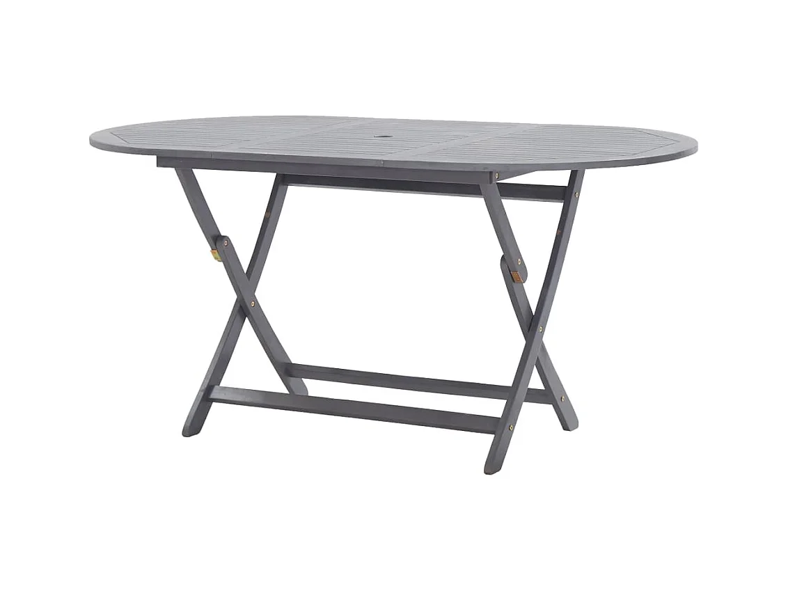 Table pliable de jardin 160 x 85 x 75 cm Bois d'acacia massif