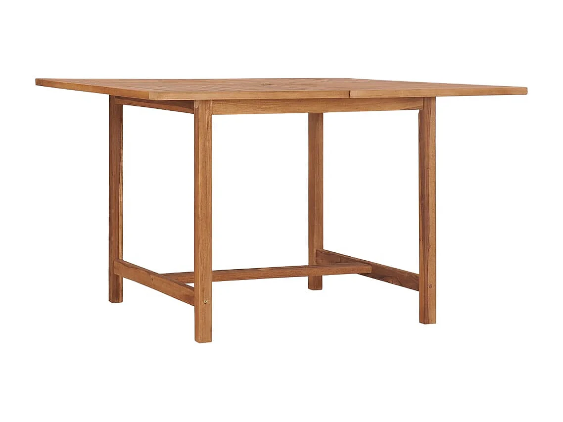 Tuintafel 110x110x75 cm massief teakhout