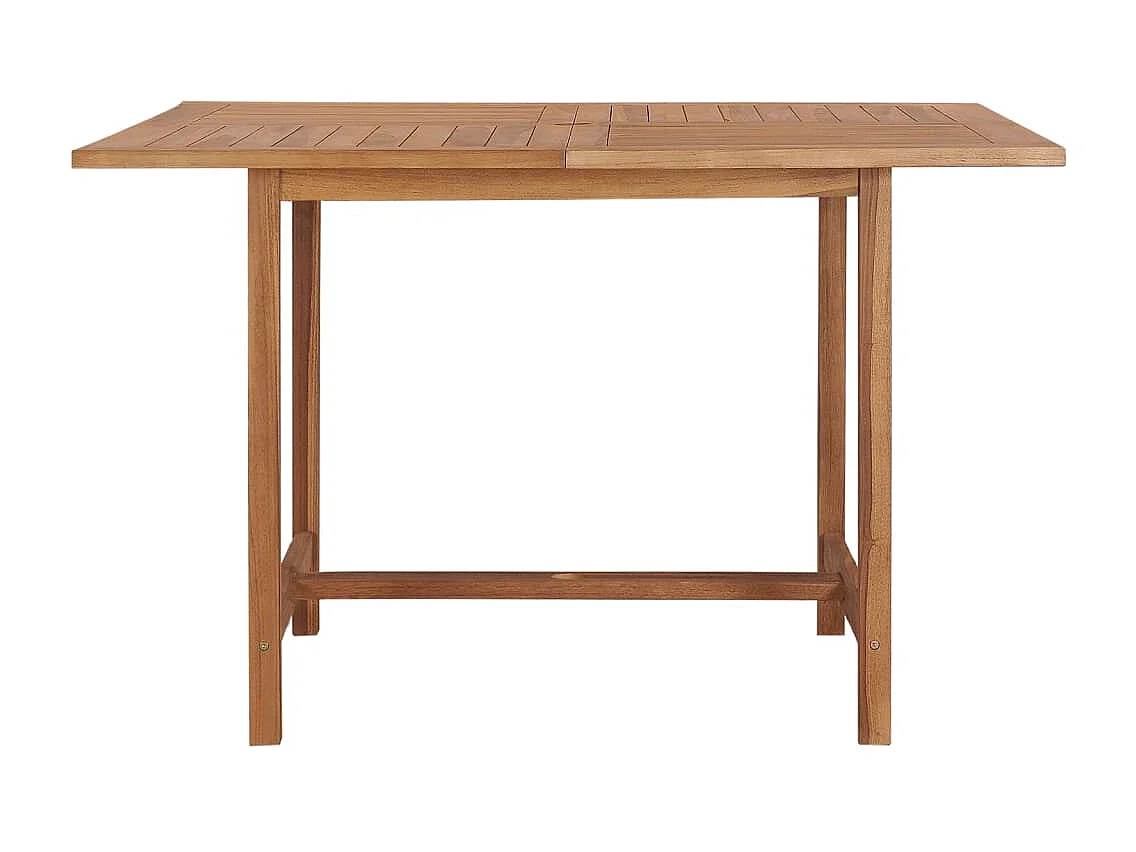 Tuintafel 110x110x75 cm massief teakhout
