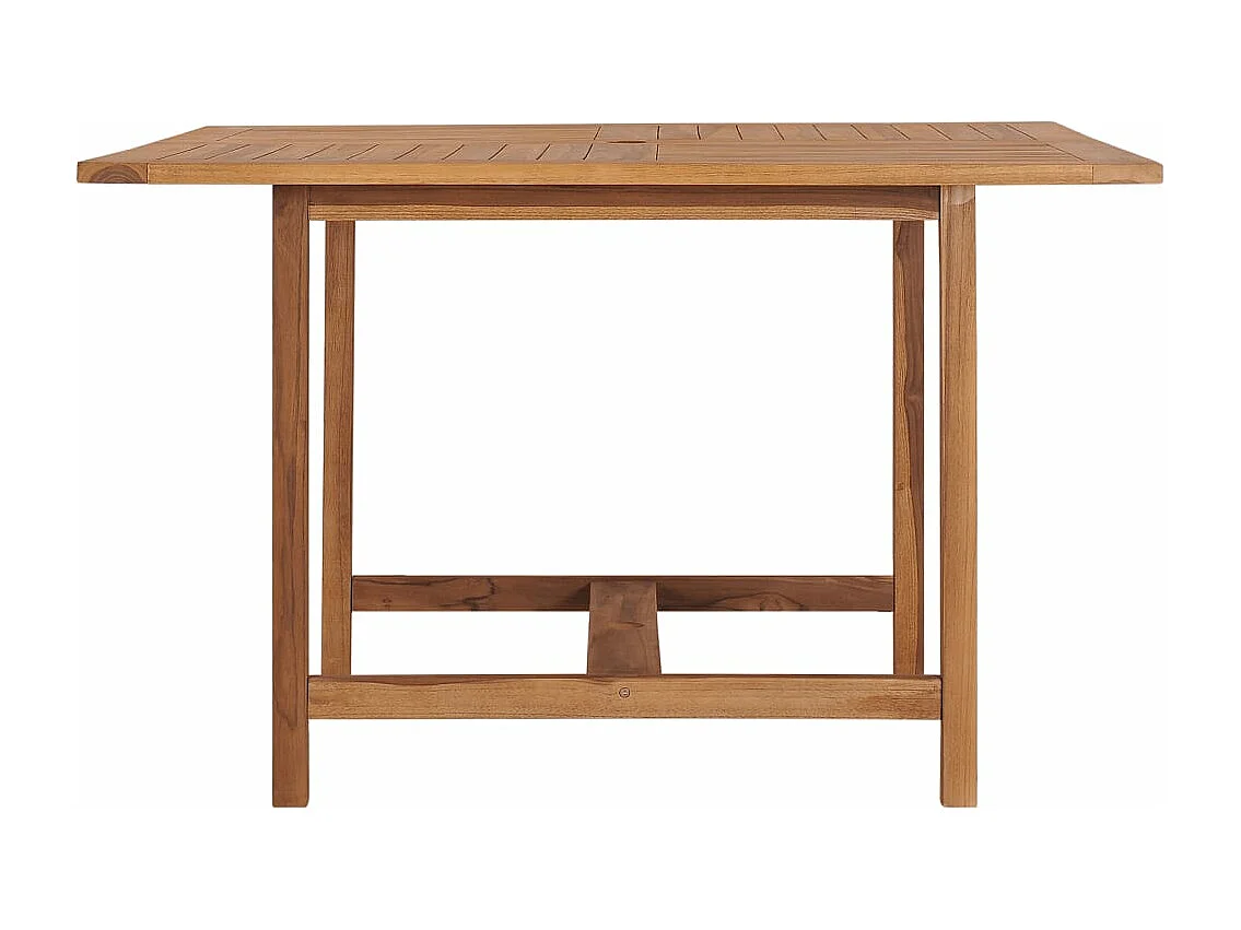 Tuintafel 110x110x75 cm massief teakhout