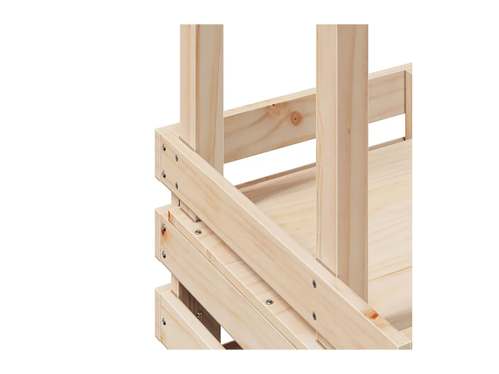 Table de bar d'extérieur et toit 112,5x57x195,5 cm bois massif