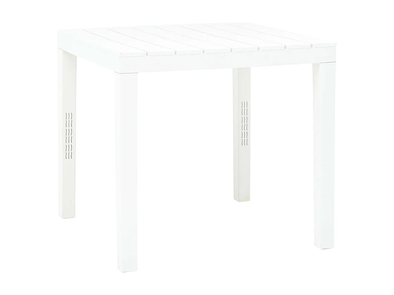 Table de jardin Blanc 78x78x72 cm Plastique