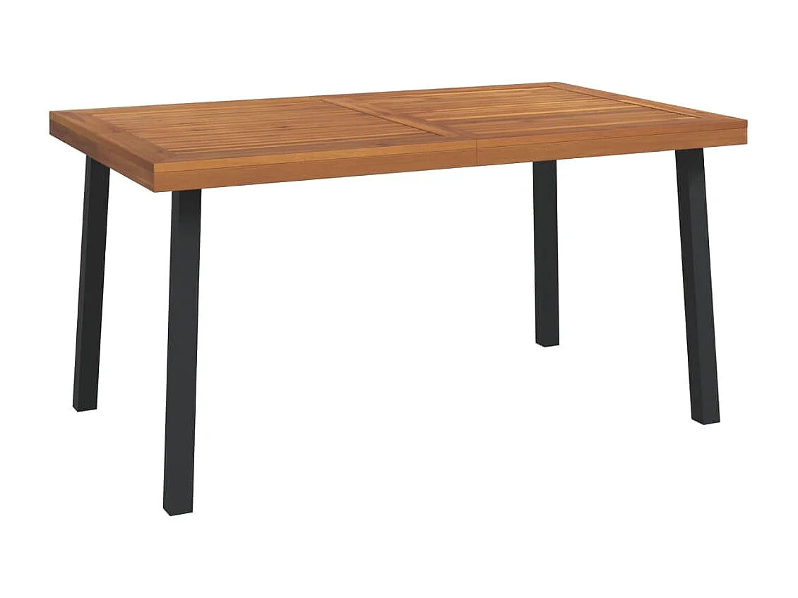 Table de jardin 150x90x75 cm Bois d'acacia solide