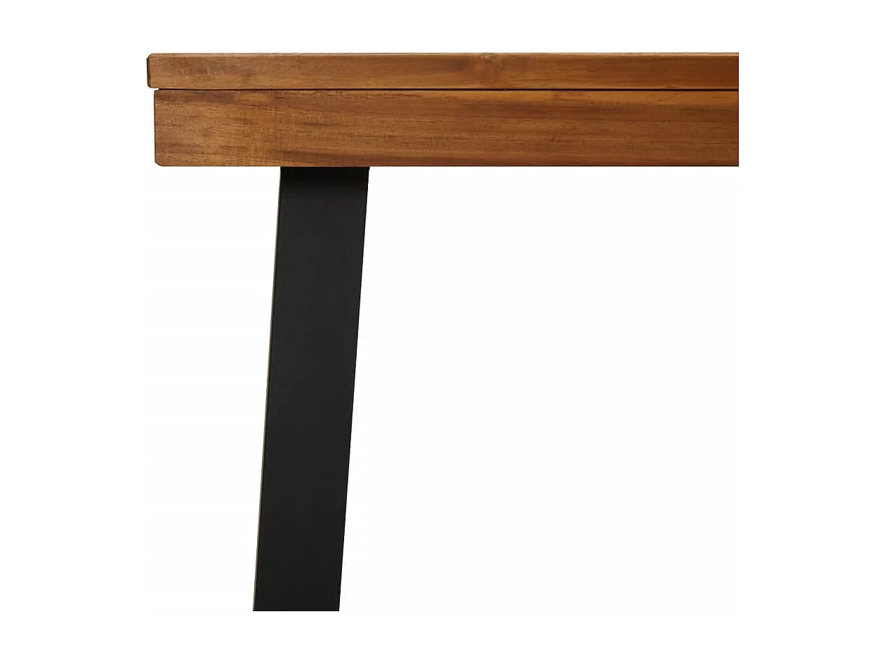 Table de jardin 150x90x75 cm Bois d'acacia solide