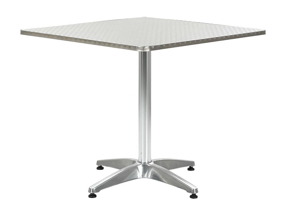 Table de jardin Argenté 80x80x70 cm Aluminium