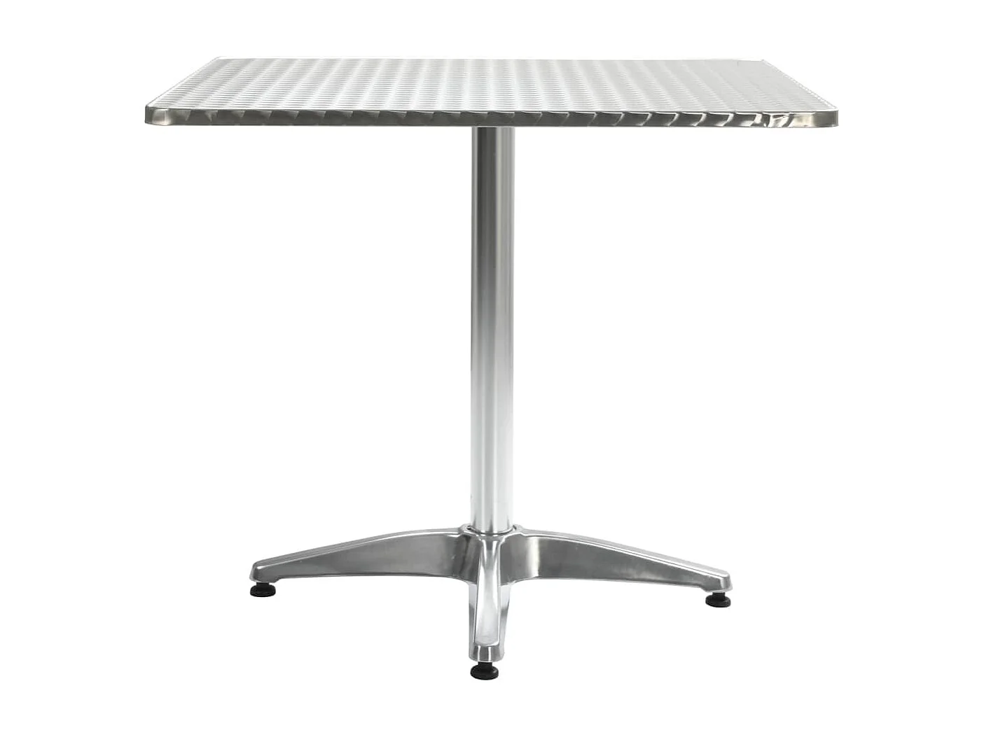 Table de jardin Argenté 80x80x70 cm Aluminium