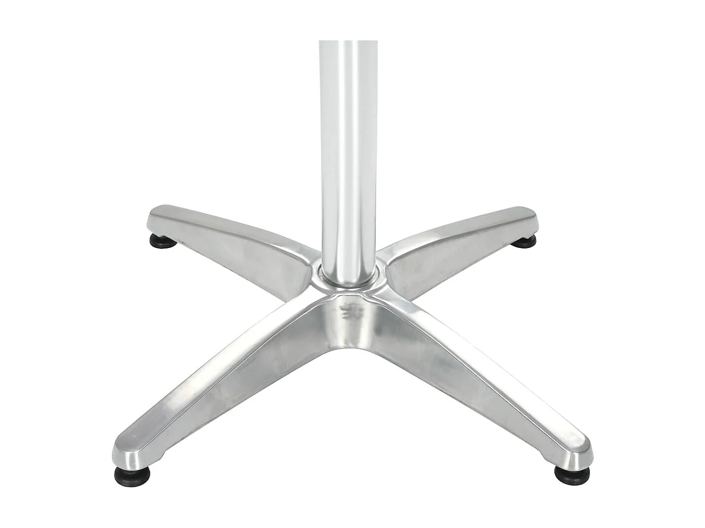 Table de jardin Argenté 80x80x70 cm Aluminium