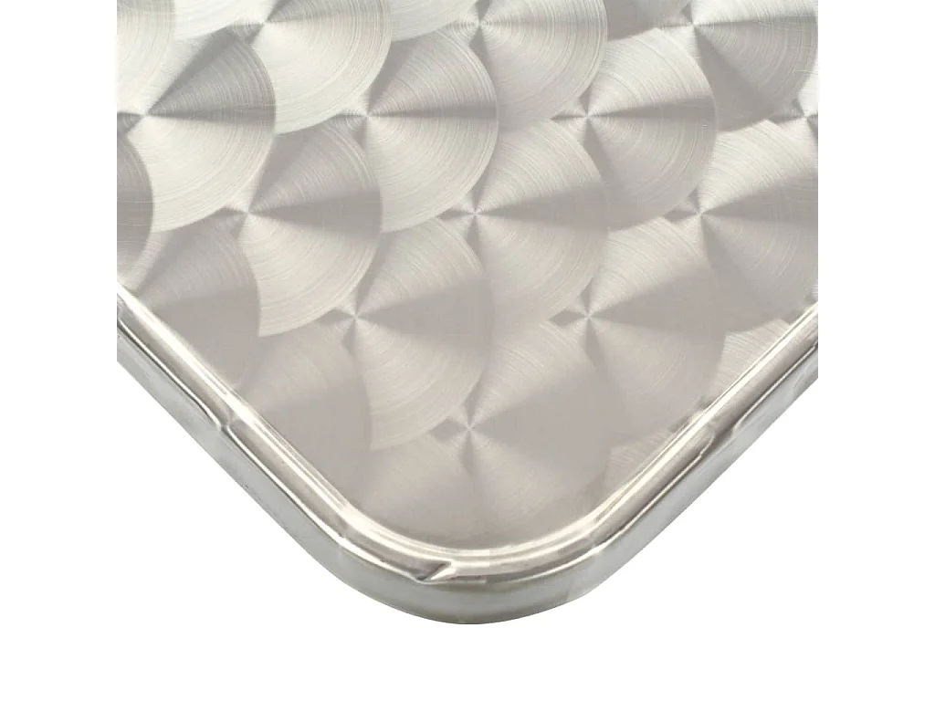 Table de jardin Argenté 80x80x70 cm Aluminium