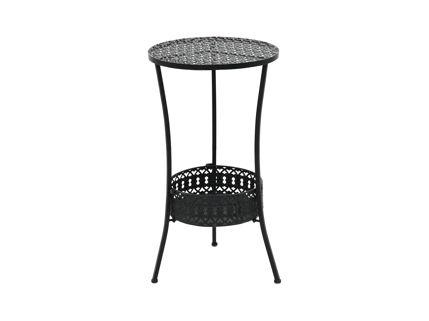 Table de bistro Noir 40x70 cm Métal