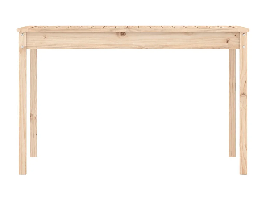 Mesa de jardín madera maciza pino 121x82,5x76 cm