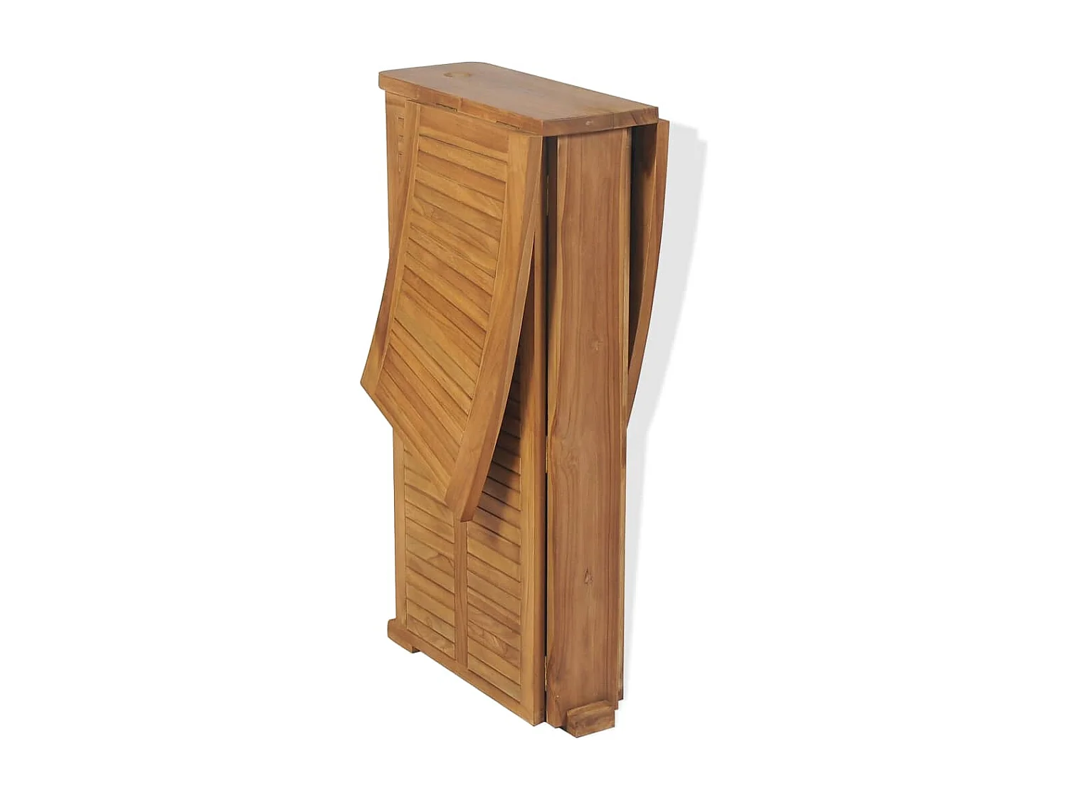 Mesa de bar dobrável 155x53x105 cm madeira teca maciça