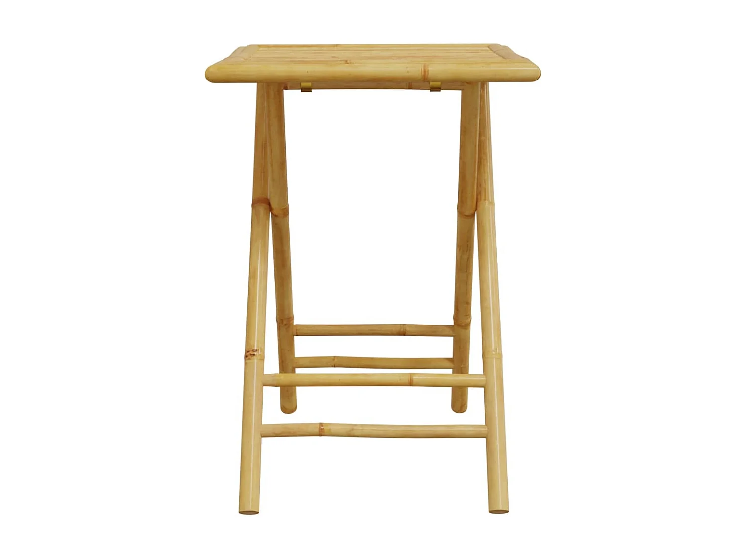 Table de jardin pliable 55x55x75 cm bambou