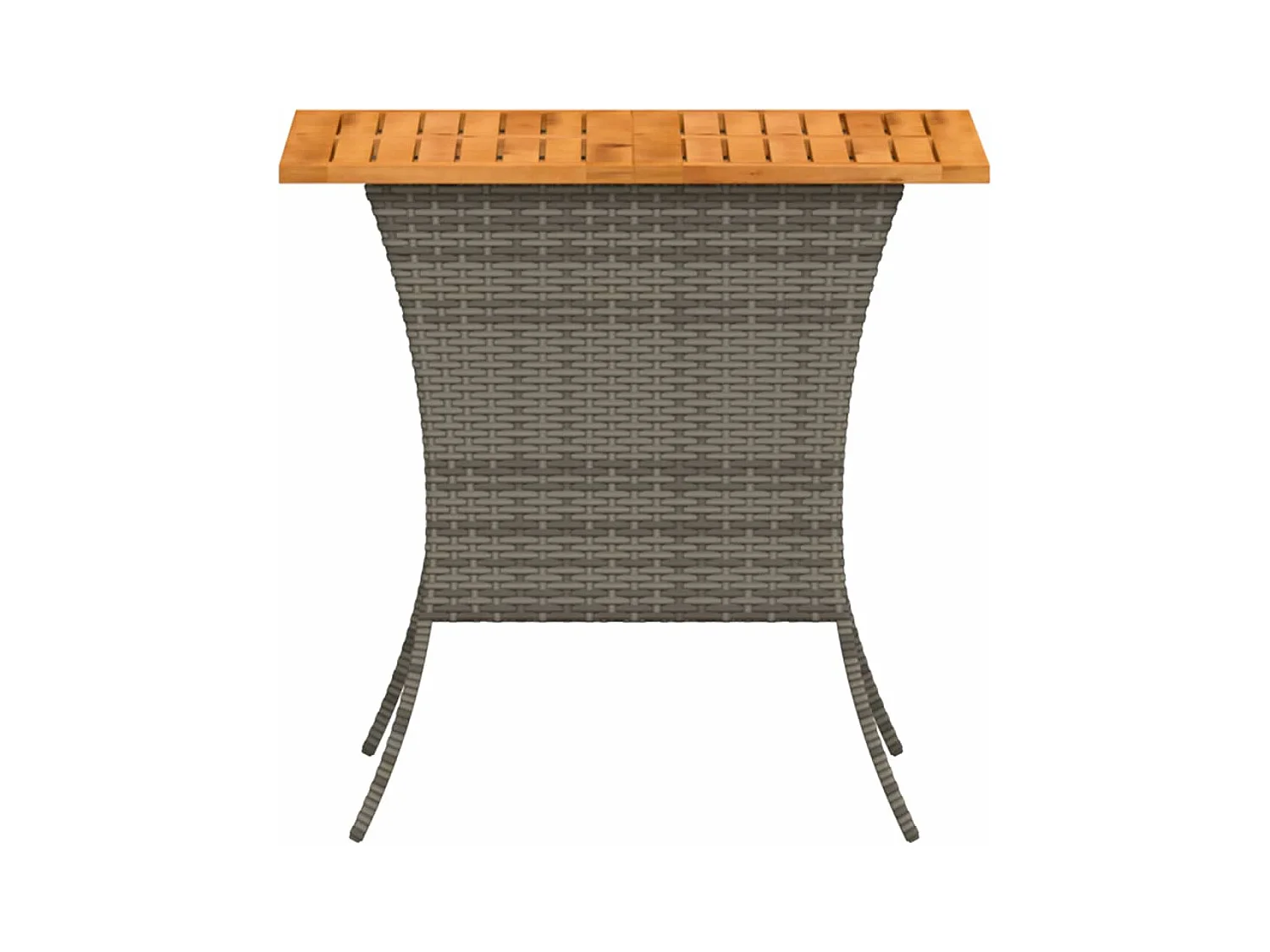 Table de jardin avec dessus en bois d'acacia gris 105x75x72 cm