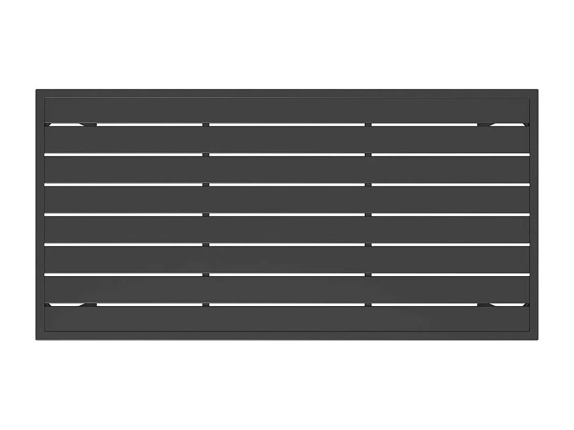 Mesa de jantar para jardim 110x54x70 cm aço antracite