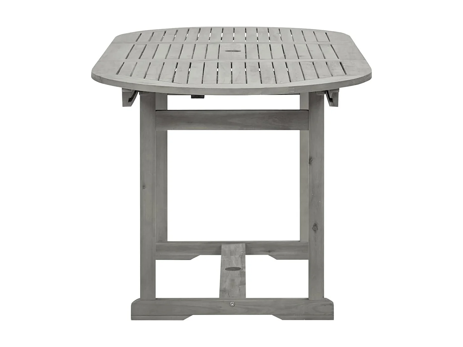 Table à dîner de jardin (120-170)x80x75 cm Bois d'acacia massif