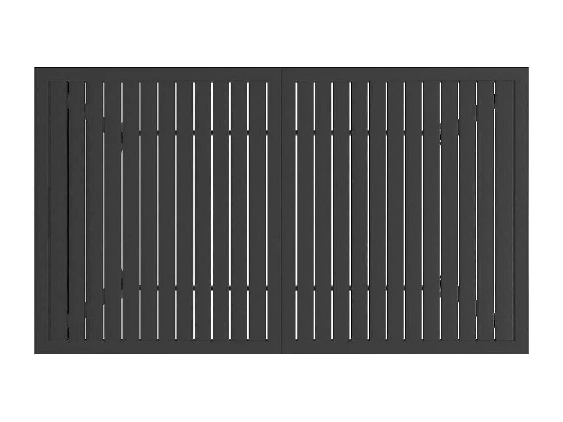 Table de jardin Anthracite 140x80x72 cm Acier